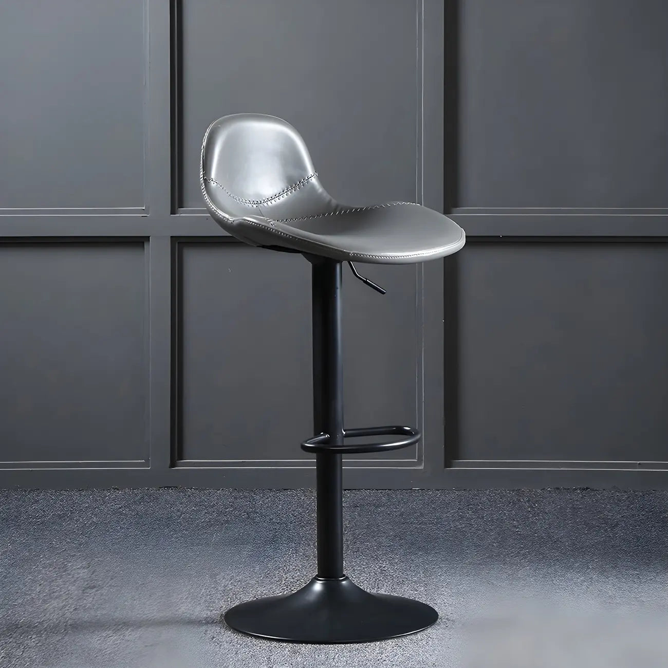 Tabourets de bar modernes en cuir réglables avec repose-pieds pour bar à domicile