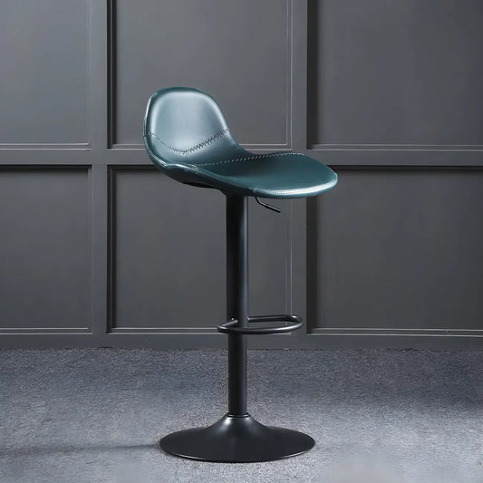 Tabourets de bar modernes en cuir réglables avec repose-pieds pour bar à domicile