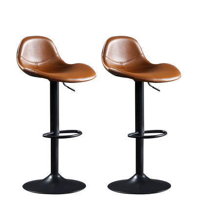 Tabourets de bar modernes en cuir réglables avec repose-pieds pour bar à domicile