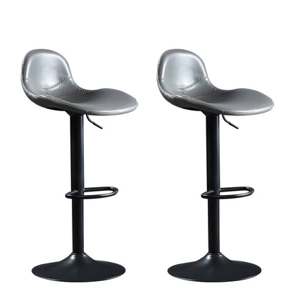 Tabourets de bar modernes en cuir réglables avec repose-pieds pour bar à domicile