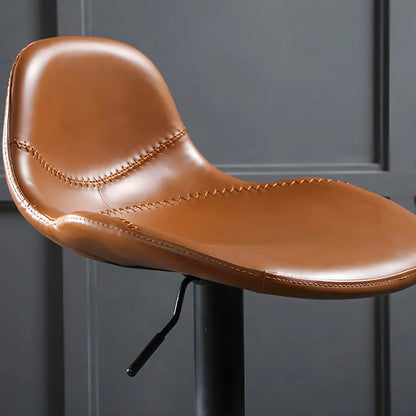 Tabourets de bar modernes en cuir réglables avec repose-pieds pour bar à domicile