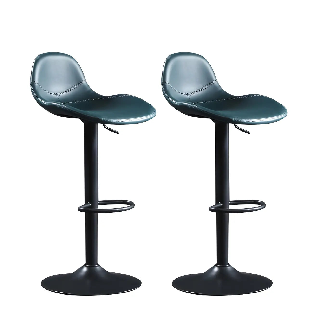 Tabourets de bar modernes en cuir réglables avec repose-pieds pour bar à domicile