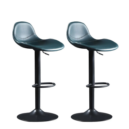 Tabourets de bar modernes en cuir réglables avec repose-pieds pour bar à domicile