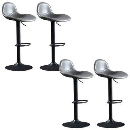 Tabourets de bar modernes en cuir réglables avec repose-pieds pour bar à domicile