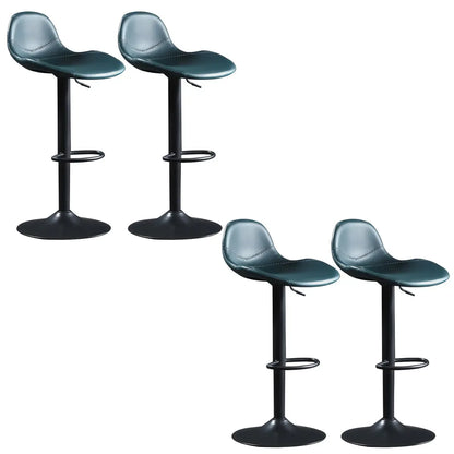 Tabourets de bar modernes en cuir réglables avec repose-pieds pour bar à domicile