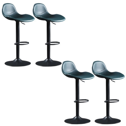Tabourets de bar modernes en cuir réglables avec repose-pieds pour bar à domicile