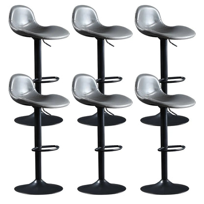 Tabourets de bar modernes en cuir réglables avec repose-pieds pour bar à domicile