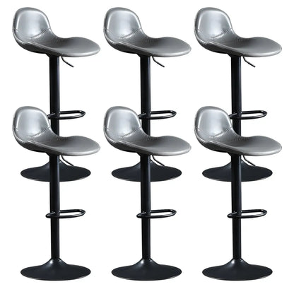 Tabourets de bar modernes en cuir réglables avec repose-pieds pour bar à domicile
