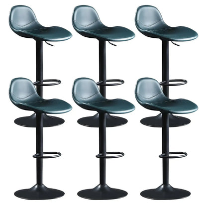 Tabourets de bar modernes en cuir réglables avec repose-pieds pour bar à domicile