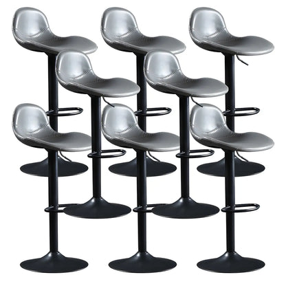 Tabourets de bar modernes en cuir réglables avec repose-pieds pour bar à domicile