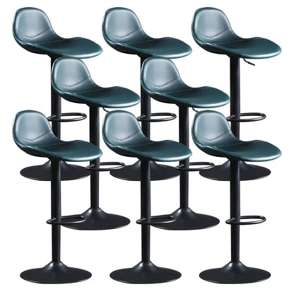 Tabourets de bar modernes en cuir réglables avec repose-pieds pour bar à domicile