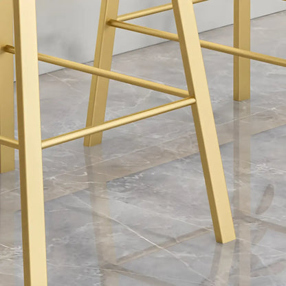 Tabouret de bar ergonomique au design élégant et contemporain en métal noir