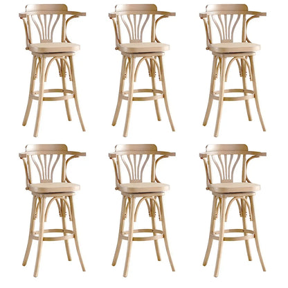 Tabouret de bar bas en rotin carré intemporel, marron/noir
