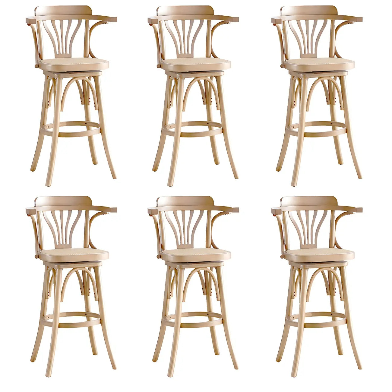 Tabouret de bar bas en rotin carré intemporel, marron/noir