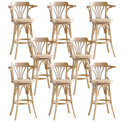 Tabouret de bar bas en rotin carré intemporel, marron/noir