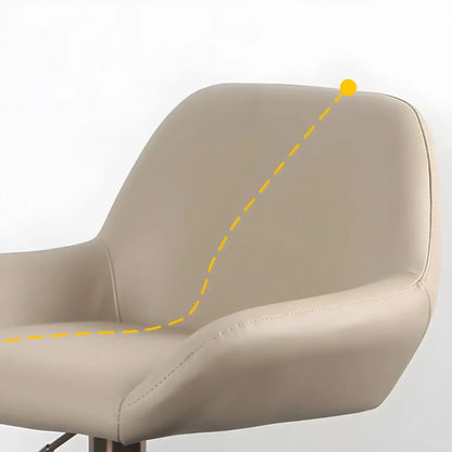 Tabourets de bar pivotants et réglables en métal brillant