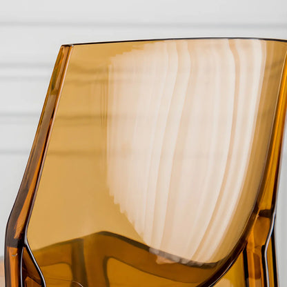 Tabouret de bar rectangulaire chic et résistant, en acrylique transparent moderne