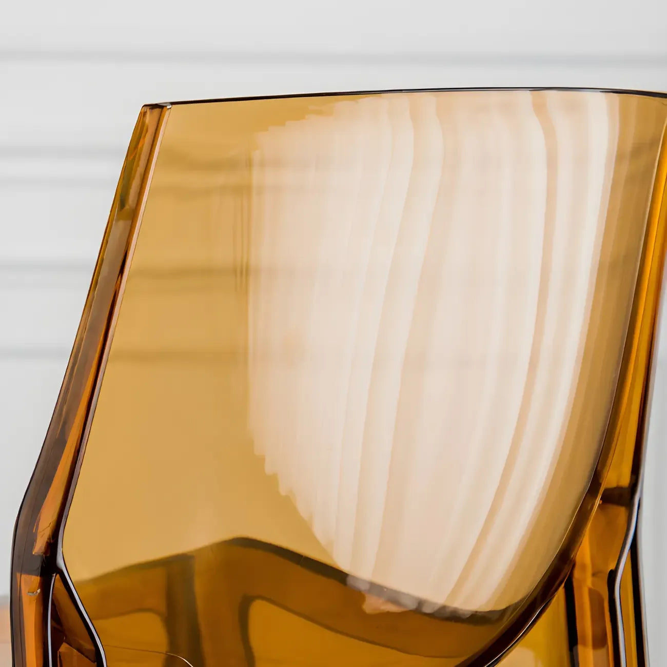 Tabouret de bar rectangulaire chic et résistant, en acrylique transparent moderne