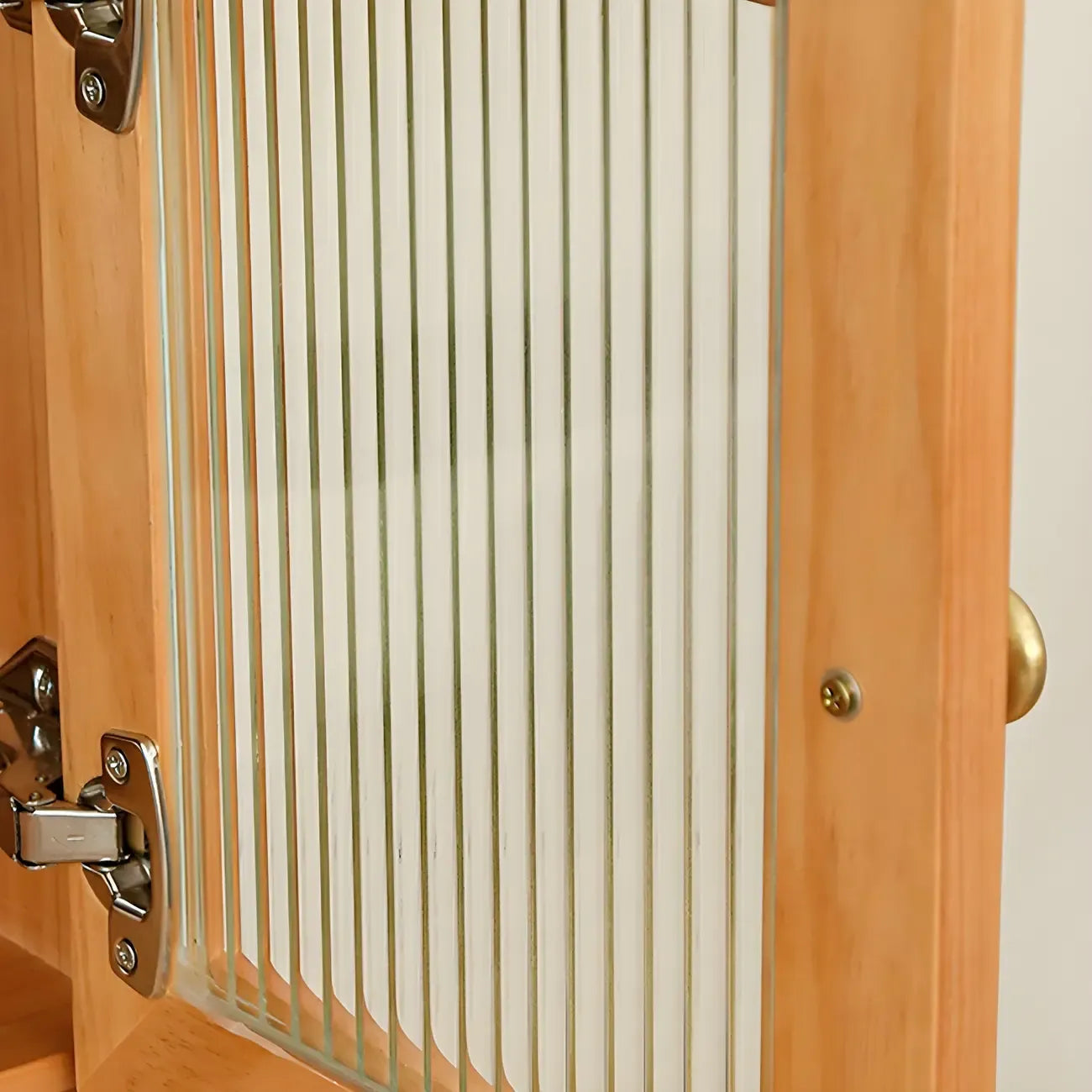 vaisselier de salle à manger avec portes vitrées en noyer réglables