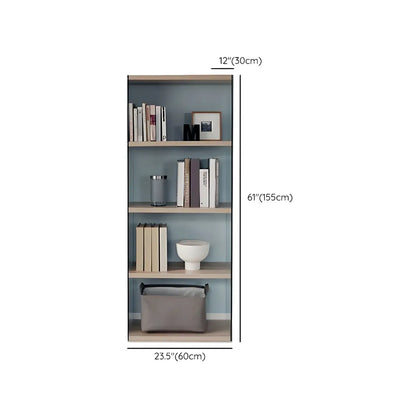 Étagère bibliothèque ouverte tendance en verre et bois
