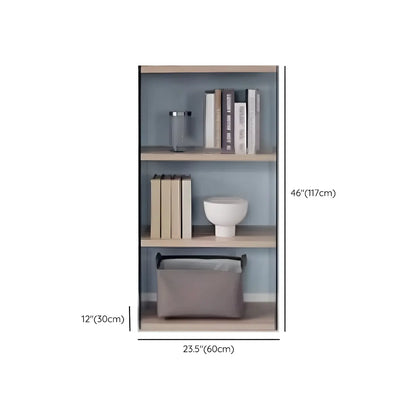 Étagère bibliothèque ouverte tendance en verre et bois