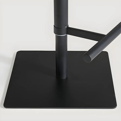 Tabouret de bar moderne pivotant et réglable avec dossier bas rembourré