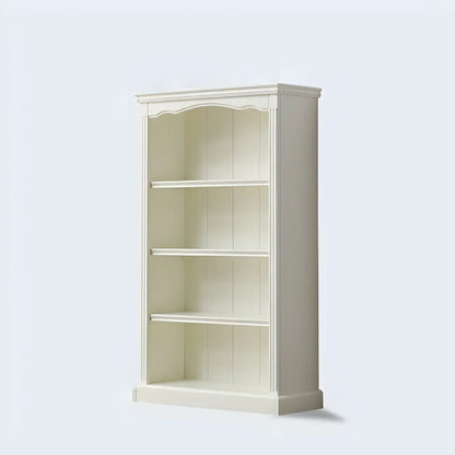 Bibliothèque rectangulaire classique et simple en bois blanc