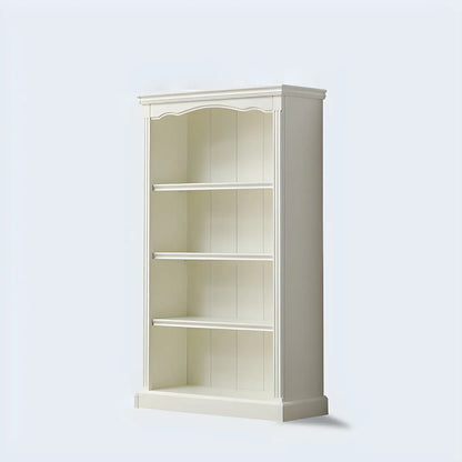 Bibliothèque rectangulaire classique et simple en bois blanc
