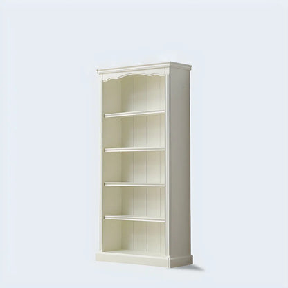 Bibliothèque rectangulaire classique et simple en bois blanc
