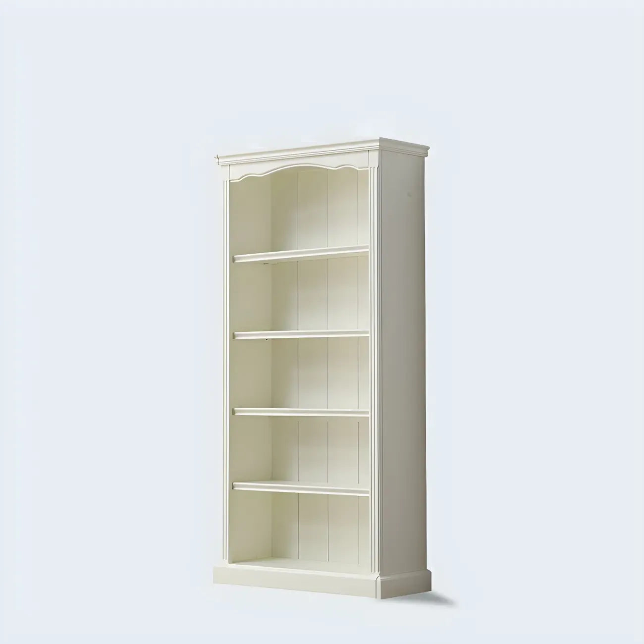 Bibliothèque rectangulaire classique et simple en bois blanc