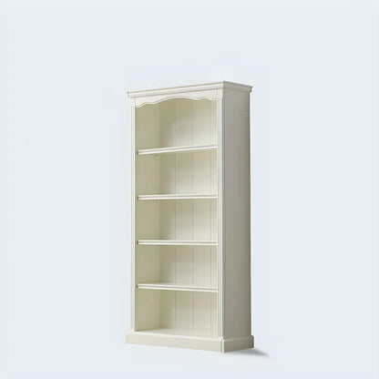 Bibliothèque rectangulaire classique et simple en bois blanc