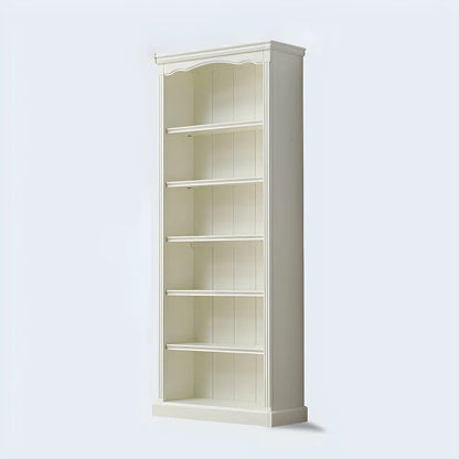 Bibliothèque rectangulaire classique et simple en bois blanc