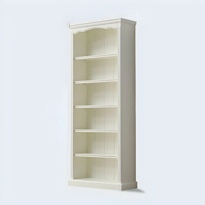 Bibliothèque rectangulaire classique et simple en bois blanc