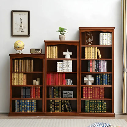 Bibliothèque rectangulaire classique et simple en bois blanc