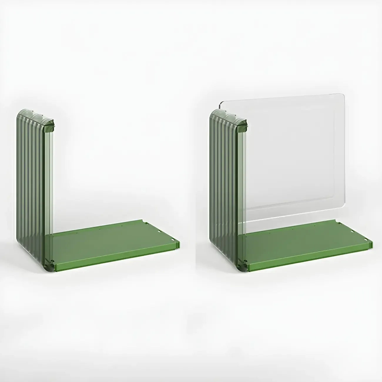 Vitrine empilable en acrylique transparent pour salon