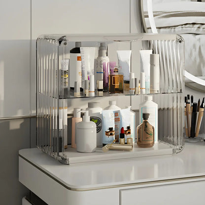 Vitrine empilable en acrylique transparent pour salon