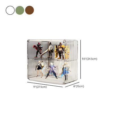 Vitrine empilable en acrylique transparent pour salon