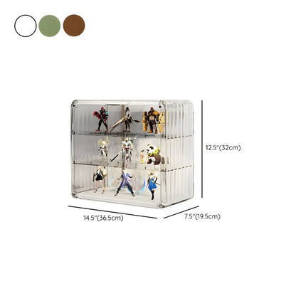 Vitrine empilable en acrylique transparent pour salon