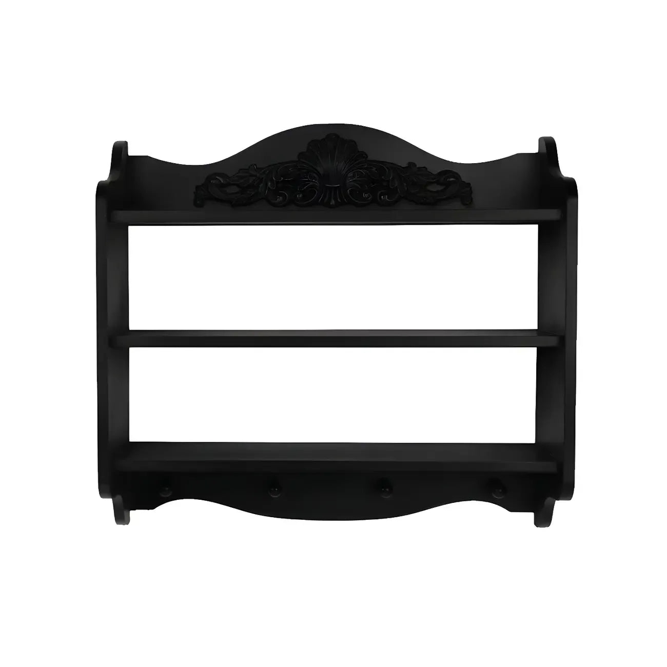 Petite vitrine murale en bois noir