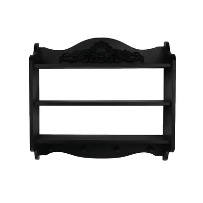 Petite vitrine murale en bois noir