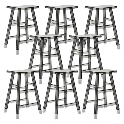 Tabouret de bar empilable chic en acrylique aux couleurs vibrantes