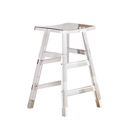 Tabouret de bar empilable chic en acrylique aux couleurs vibrantes