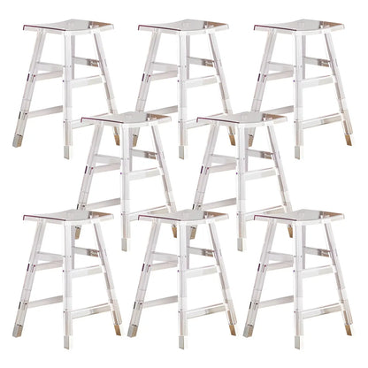 Tabouret de bar empilable chic en acrylique aux couleurs vibrantes