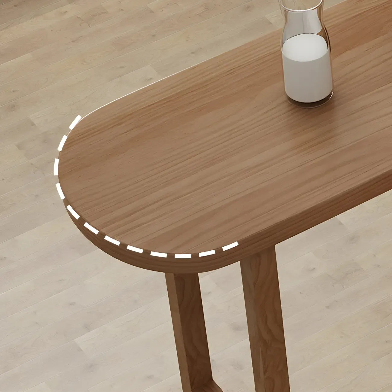 Tables de bar modernes en bois brun avec rangements pour salle à manger