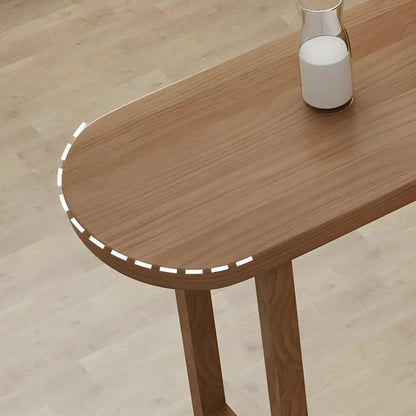 Tables de bar modernes en bois brun avec rangements pour salle à manger