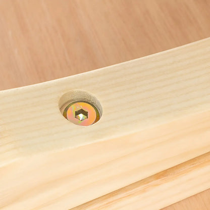 Tables de bar rondes scandinaves en frêne naturel avec étagère