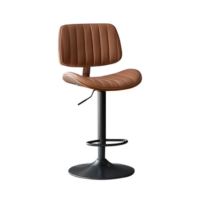 Tabourets de bar pivotants réglables modernes en similicuir