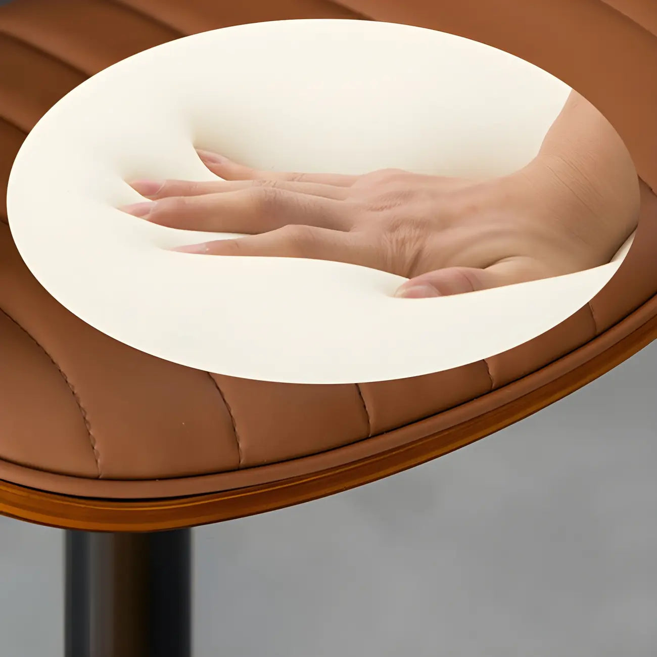 Tabourets de bar pivotants réglables modernes en similicuir