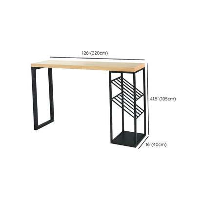 Tables de bar modernes avec casier à vin en pin naturel