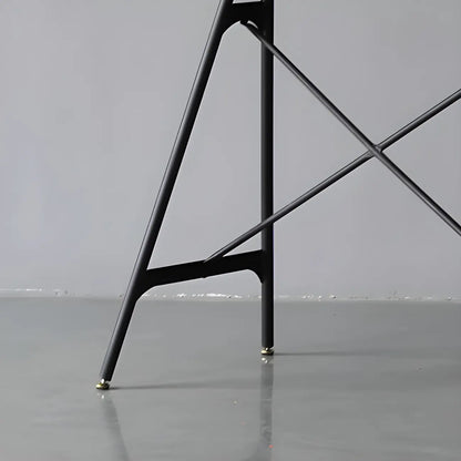 Tables de bar industrielles légères en bois noir et métal imitation bois